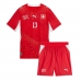 Suiza Zeki Amdouni #23 Primera Equipación Niños Mundial 2026 Manga Corta (+ Pantalones cortos)